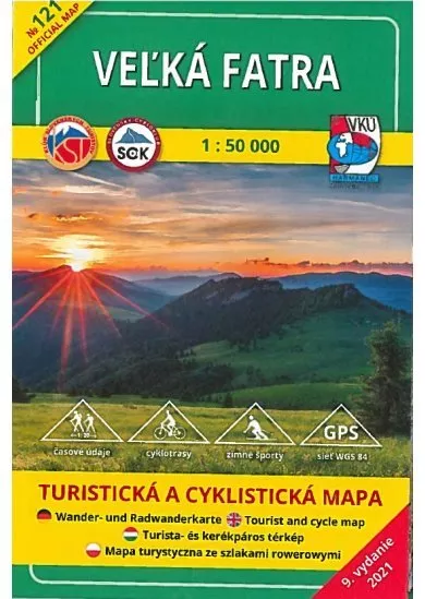 Veľká Fatra 1 : 50 000 - Turistická mapa 121