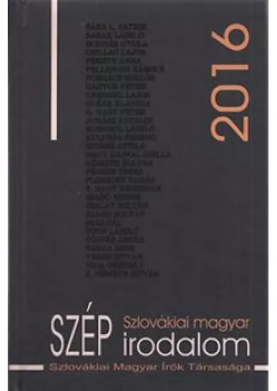 Szlovákiai magyar szép irodalom 2016