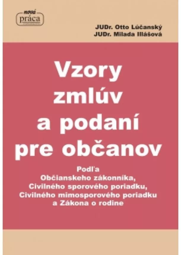 Otto Lúčanský, Milada Illášová - Vzory zmlúv a podaní pre občanov