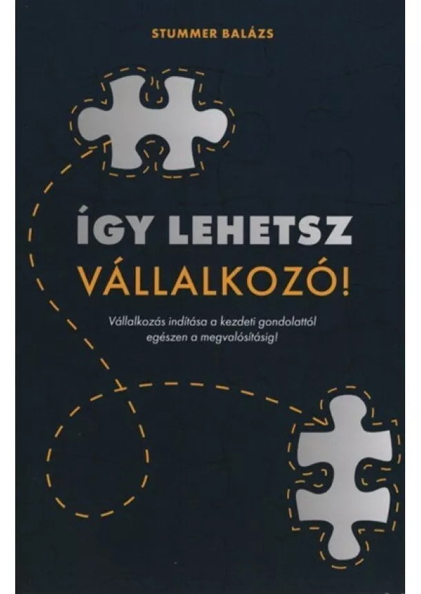 Stummer Balázs - Így lehetsz Vállalkozó - Vállalkozás indítása a kezdeti gondolattól egészen a megvalósításig!