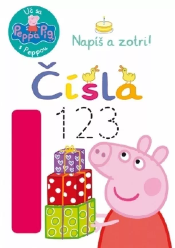 Peppa Pig - Uč sa s Peppou - Napíš a zotri! Čísla