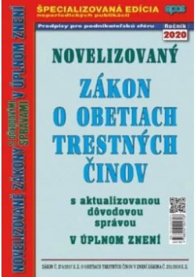 Novelizovaný zákon o obetiach trestných činov  11/2020