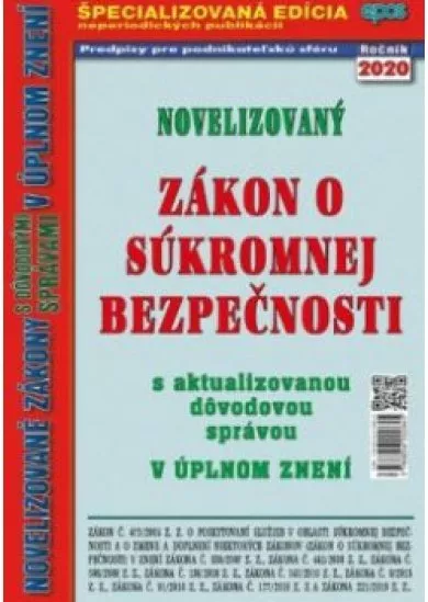 Novelizovaný zákon o súkromnej bezpečnosti 6/2020