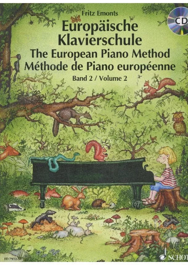 Fritz Emonts - Europäische Klavierschule/The European Piano Method + CD - Band 2 / Volume 2