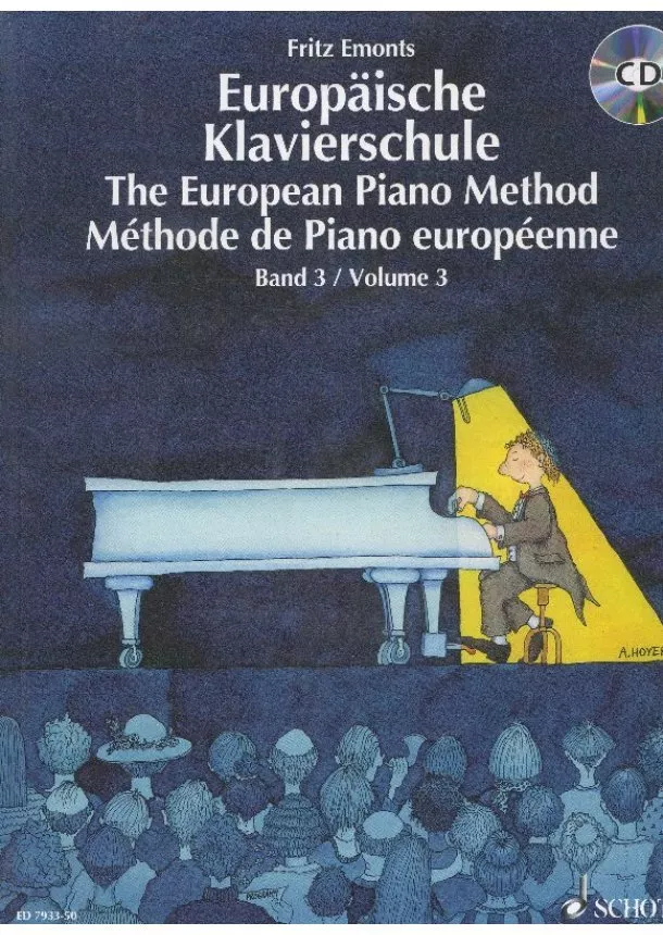 Fritz Emonts - Europäische Klavierschule/The European Piano Method + CD - Band 3 / Volume 3