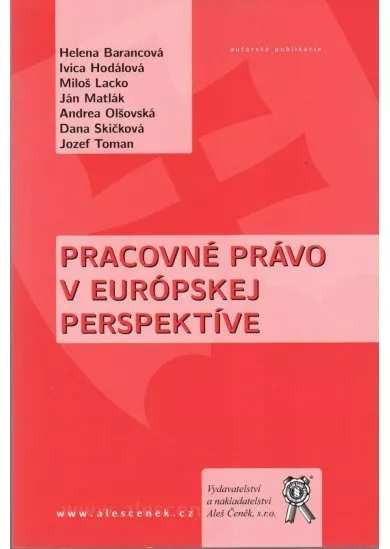 Pracovné právo v európskej perspektíve