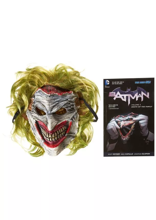 Scott Snyder, Greg Capullo - Batman Death of the Family Book and Joker Mask Set