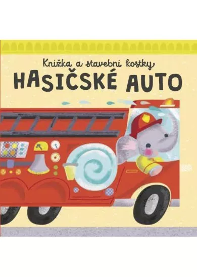 Hasičské auto - Knížka a stavební kostky