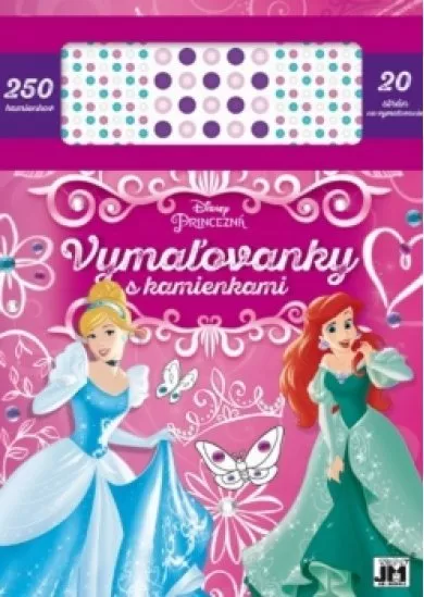 Vymaľovanky s kamienkami/ Disney Princezné