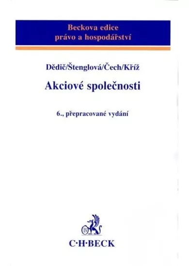 Akciové společnosti - 6., přepracované vydání