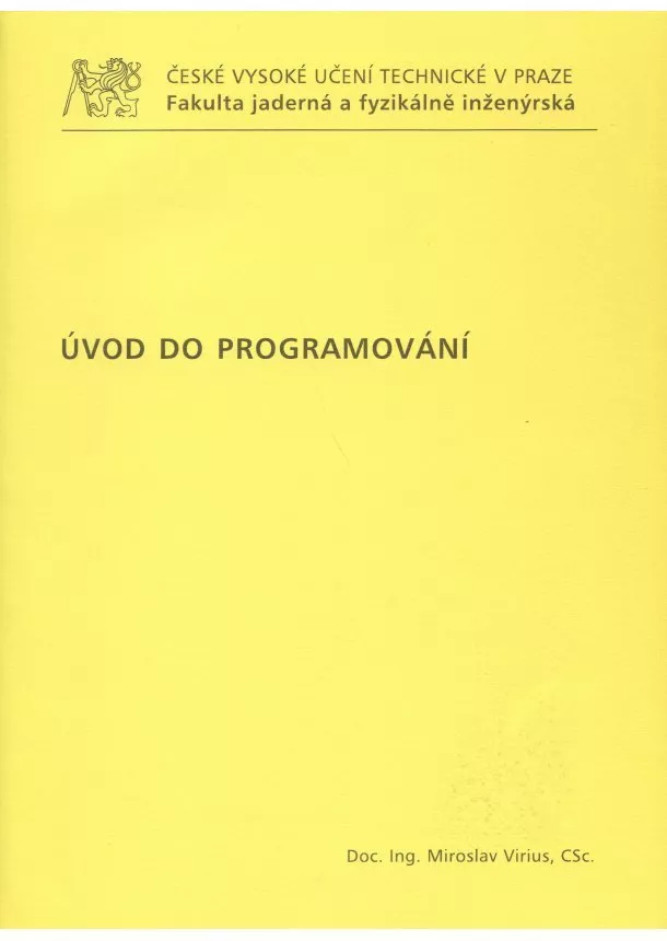 Miroslav Virius - Úvod do programování