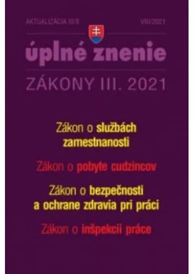 Aktualizácia III/8 - Zamestnanosť BOZP a inšpekcia práce