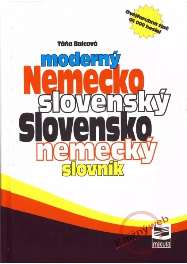 Táňa Balcová - Moderný nemecko -slovenský slovensko -nemecký slovník