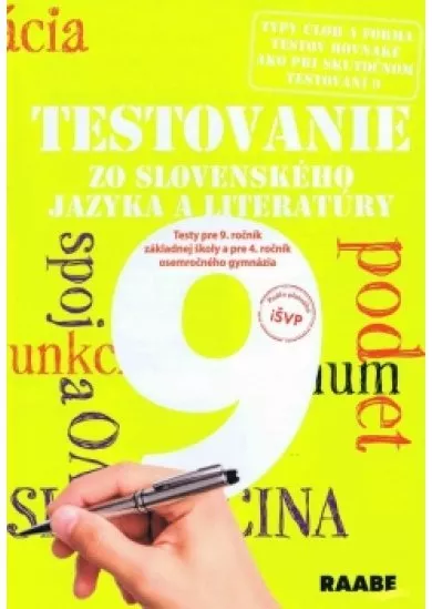 Testovanie 9 zo slovenského jazyka a literatúry- testy pre 9 ročník ZŠ