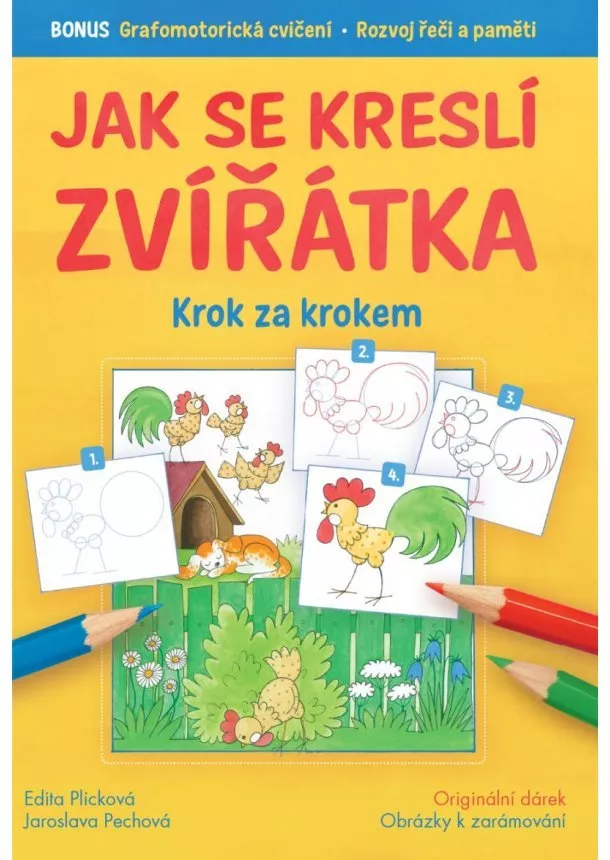 Pechová Jaroslava - Jak se kreslí zvířátka krok za krokem