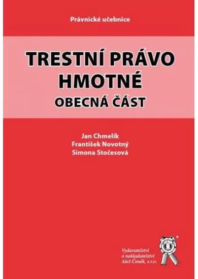 Trestní právo hmotné - Obecná část