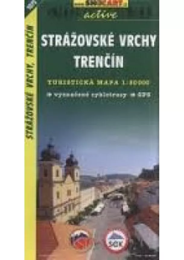 autor neuvedený - Strážovské vrchy, Trenčín turistická mapa 1:50 000 tmč 1075