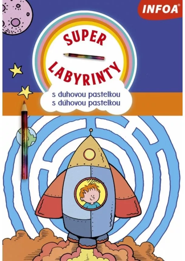 Kolektív autorov - Super Labyrinty s dúhovou pastelkou