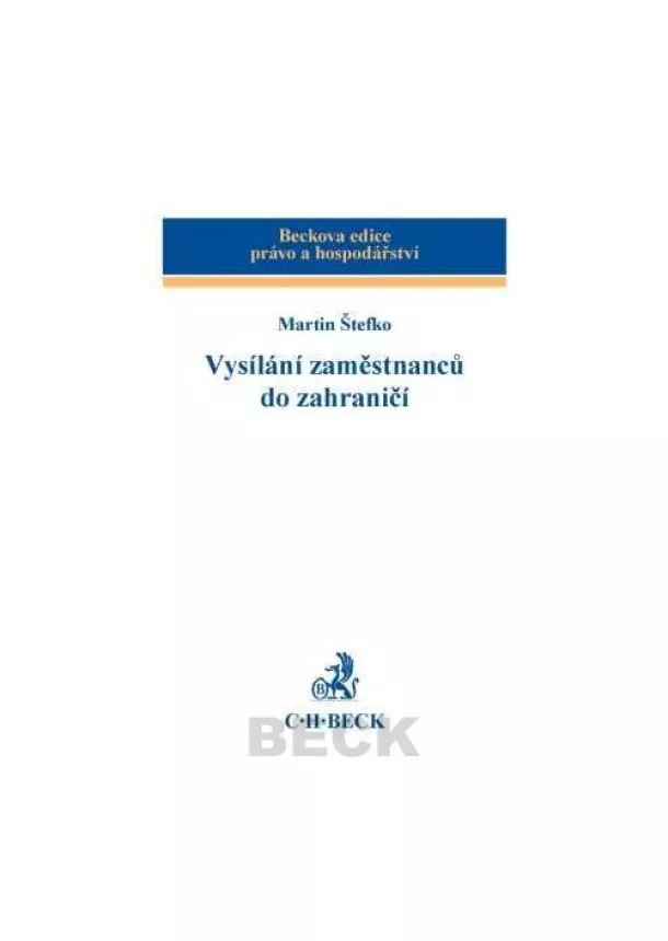 Martin Štefko - Vysílání zaměstnanců do zahraničí