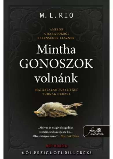 Mintha gonoszok volnánk (madaras borító)