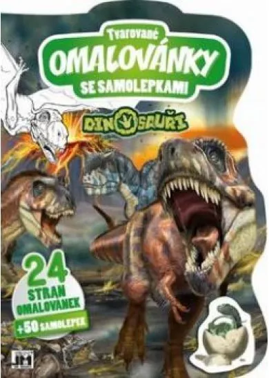 Tvarované omalovánky A4 Dinosaury