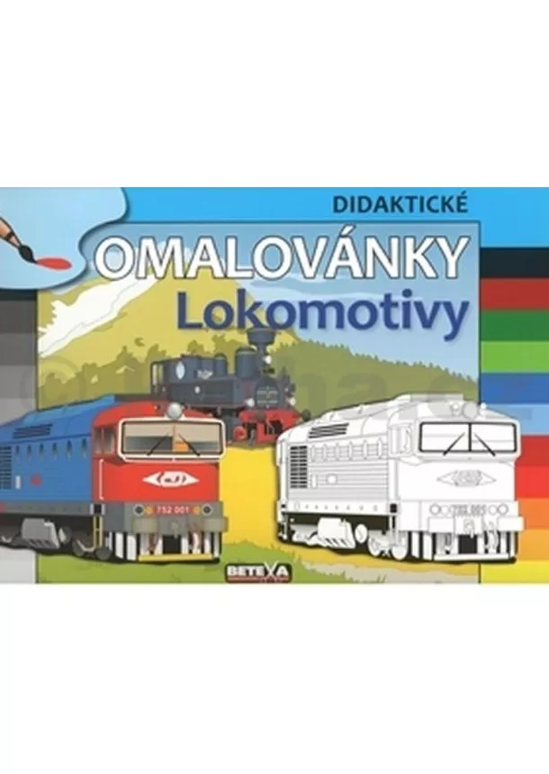 autor neuvedený - Lokomotivy - didaktické omalovánky