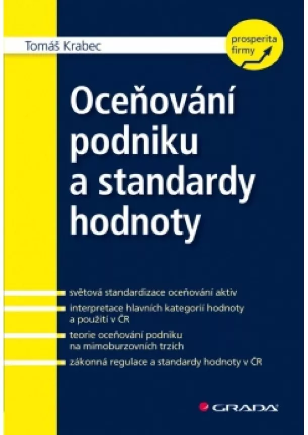 Tomáš Krabec - Oceňování podniku a standardy hodnoty