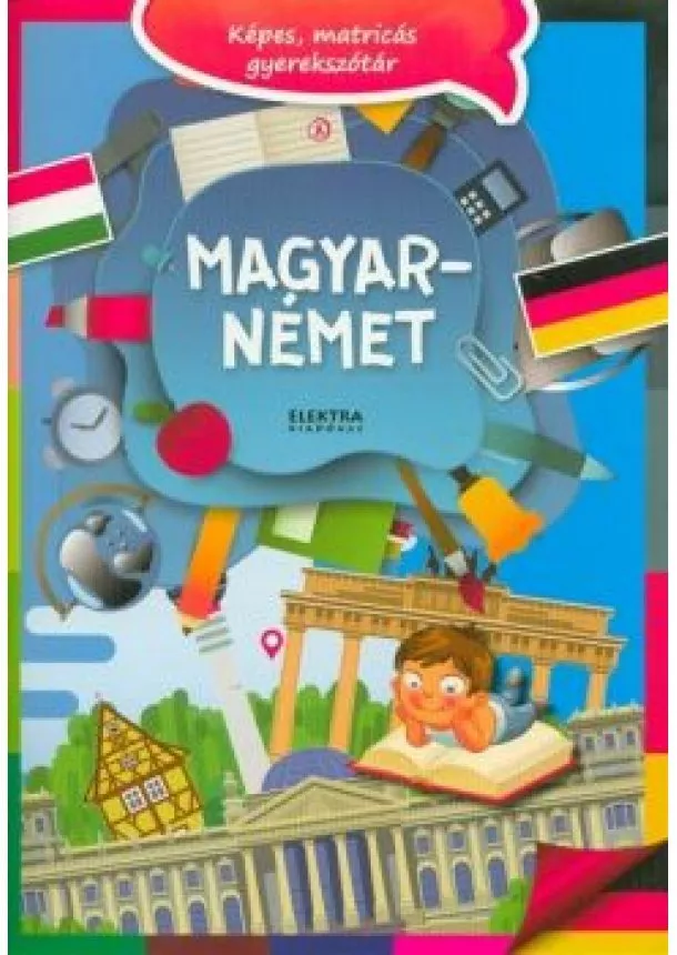 Foglalkoztató - Magyar-német képes, matricás gyerekszótár