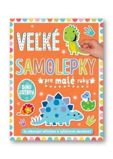 Dino ostrov - veľké samolepky pre malé ruky