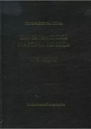 Homeopatická materia medica - přednášky na téma