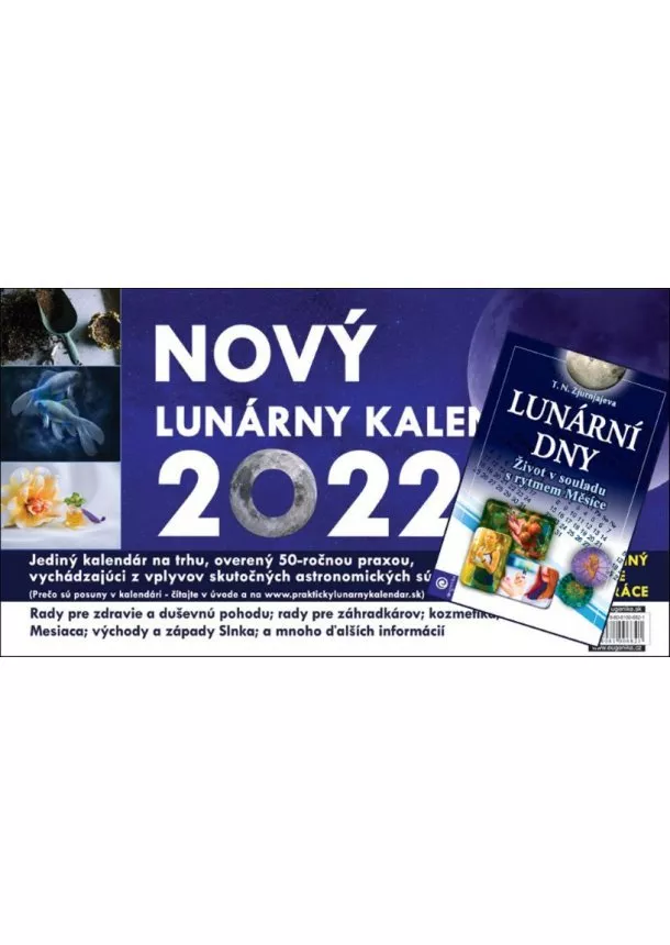 Vladimír Jakubec, T. N. Zjurnjajeva - Lunárny kalendár 2022 + Lunárni dny