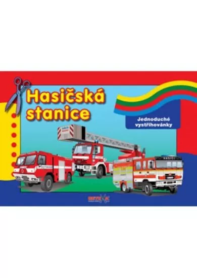 Hasičská stanice - Jednoduchá vystřihovánka