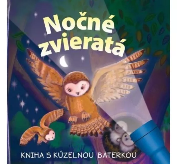 kol. - Nočné zvieratá - kniha s kúzelnou baterkou