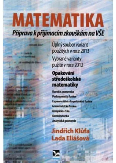 Matematika – Příprava k přijímacím zkouškám na VŠE