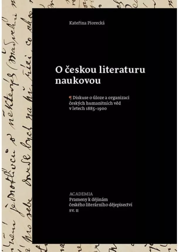 Kateřina Piorecká - O českou literaturu naukovou