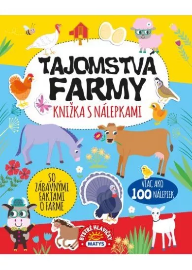 Tajomstvá farmy – knižka s nálepkami – viac ako 100 nálepiek!