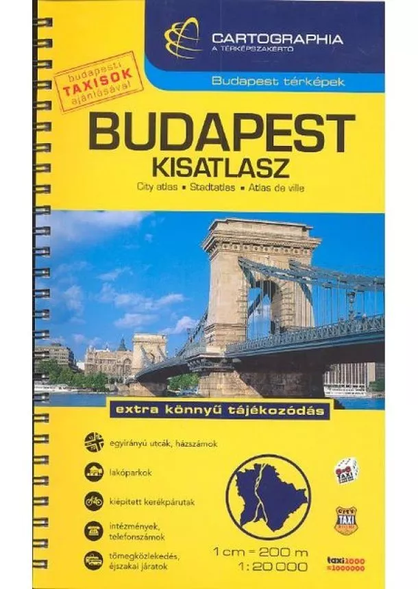 Atlasz - Budapest kisatlasz (1:20 000) /Budapest térképek