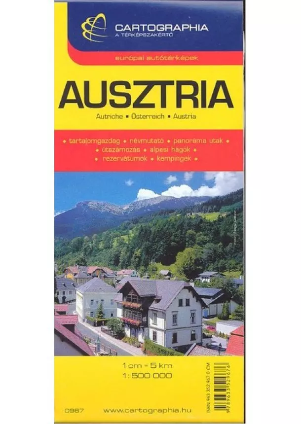 Térkép - Ausztria térkép /1:500000 €