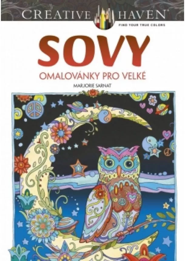 Marjorie Sarnat - Sovy - omalovánky pro velké