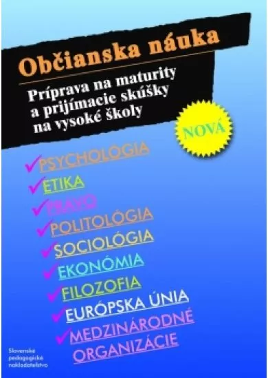 Občianska náuka - Príprava na maturity a prijímacie skúšky na vysoké školy