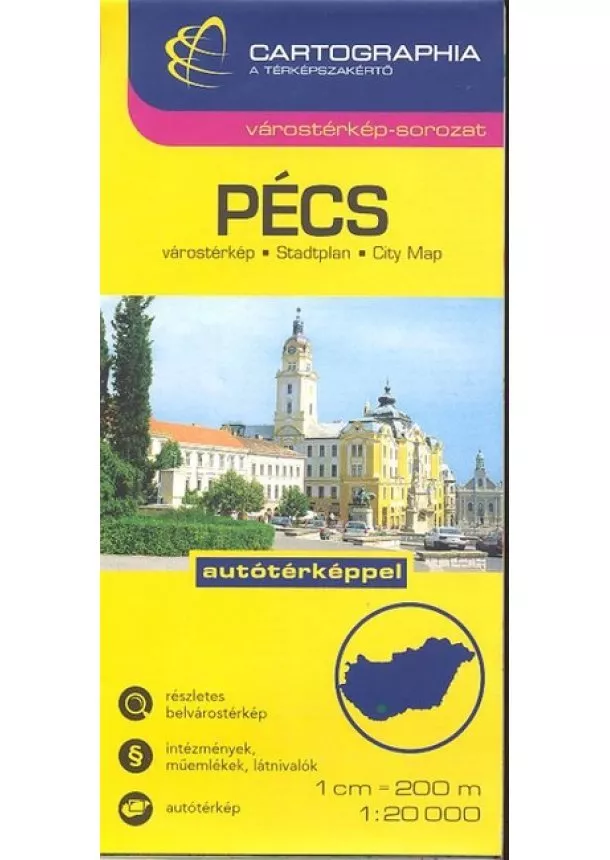 Térkép - Pécs várostérkép (1:20 000) /Várostérkép-sorozat