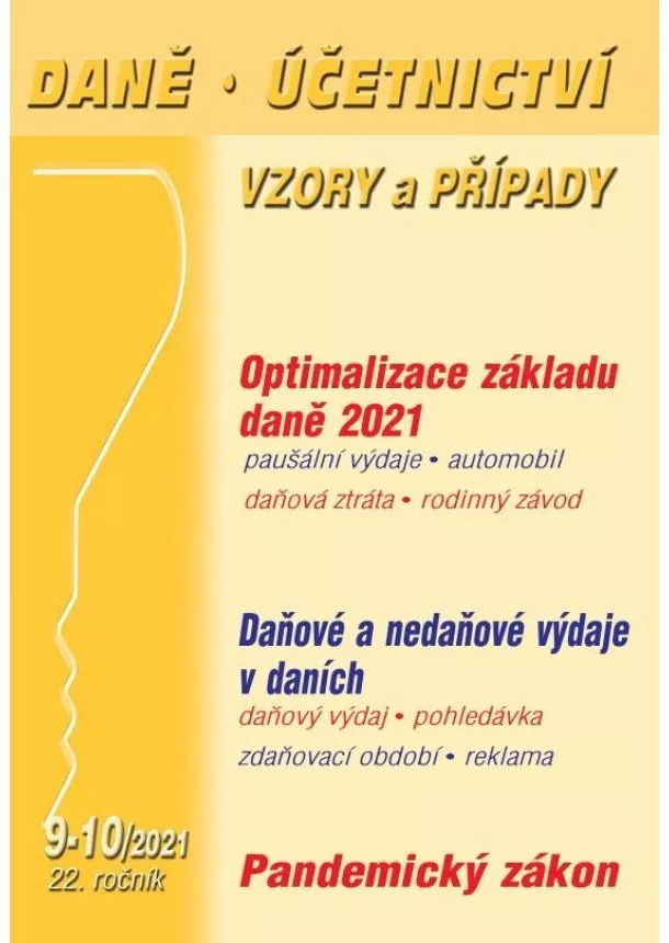 Macháček Ivan - DÚVaP 9-10/2021 Optimalizace základu dan