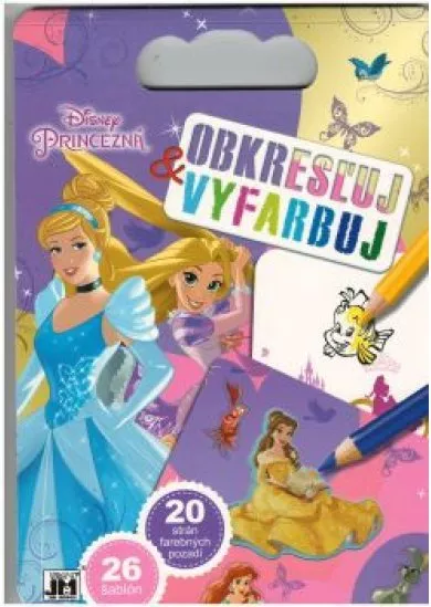 Obkresľuj a vyfarbuj: Princezné