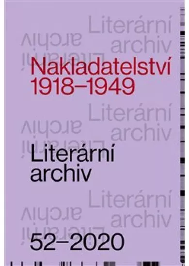 Nakladatelství 1918 - 1949 - Literární archiv č. 52