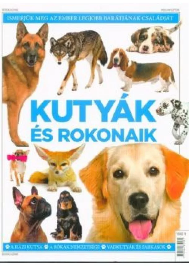 Bookazine - Kutyák és rokonaik - A házikutya, A rókák nemzetsége, Vadkutyák és farkasok /Puha