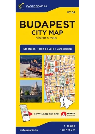 Budapest City Map - 1:16000 várostérkép