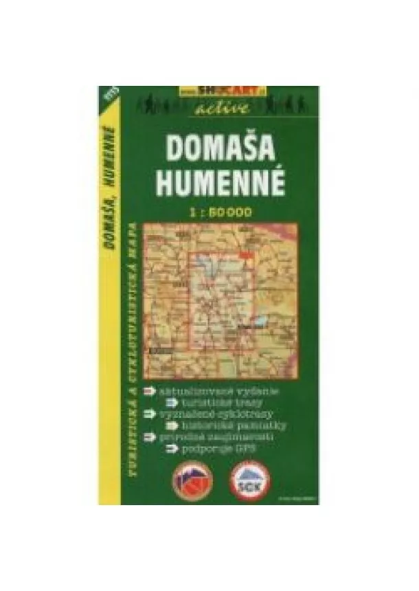 Domaša, Humenné turistická mapa 1:50 000 tmč 1115