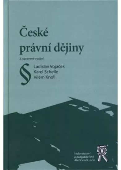 České právní dějiny - 2. upravené vydání