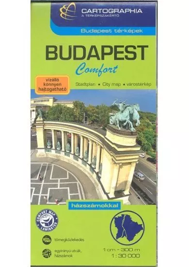 Budapest comfort térkép (1:30 000) /Budapest térképek