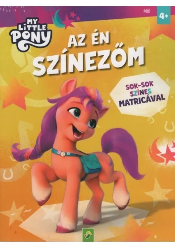 Színező - My Little Pony: Az én színezőm - Sok-sok színes matricával (sárga)